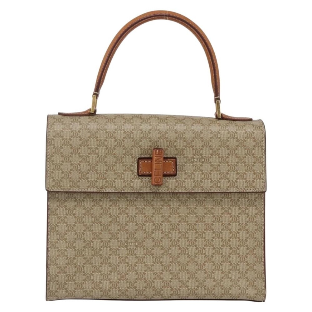 Celine Vintage Macadam Canvas and Leather